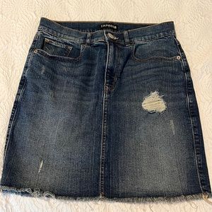 Express Distress Jean Skirt- Women’s 4
